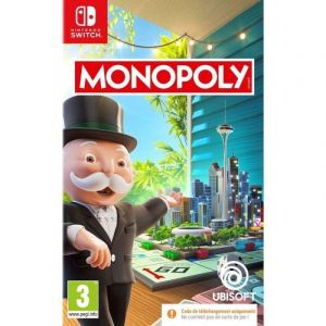 Jeu Nintendo Switch Ubisoft Monopoly Code in a Box Multilingue PEGI 3