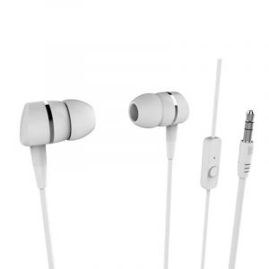 Auriculaires Vivanco VVEARSMARTW filaires Jack 3,5 mm appels musique micro blanc