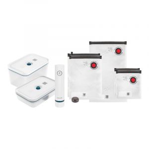 Sceauuseuse sous vide ZWILLING 36815-017-0 Bleu Kit Fresh & Save 8 pi&egrave;ces