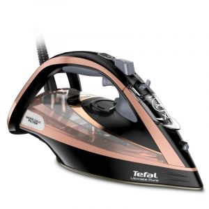 Fer &agrave; repasser Tefal Ultimate Pure FV9845 Durilium Autoclean 3100W Noir Cuivre