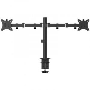 Support de Bureau Fonestar SMM-112BA pour 2 Moniteurs jusqu'à 9kg