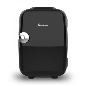 Radiola RAMF4B Mini Réfrigérateur Portable 4l Fonctionnement 12v-220v Fonction Froid/Chaud Vintage Noir