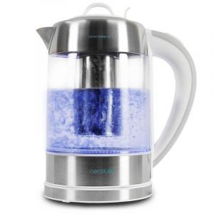 Bouilloire &eacute;lectrique Cecotec ThermoSense 370 Clear 1,7L 2200W verre borosilicate LED
