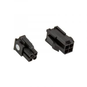 Connecteur CableMod CM-CON-4ATX-R Pack 4-Pin ATX12V Noir Silicone 2 pièces