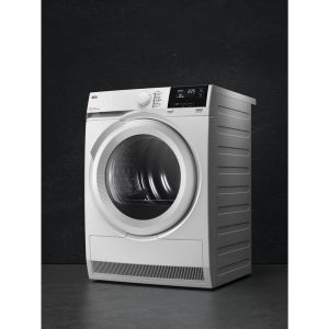 S&egrave;che-linge &agrave; pompe &agrave; chaleur AEG TR8G83GW 8kg Classe &eacute;nerg&eacute;tique C porte r&eacute;versible