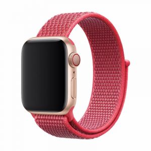 Bracelet Devia Deluxe Sport Band 3 en nylon rouge pour Apple Watch 38/40 mm