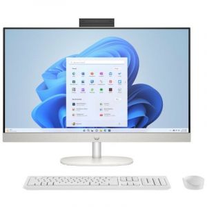 Ordinateur de bureau tout-en-un HP 27-cr0082ns 27 pouces Intel Core i5-1335U 16 Go SSD 512 Go Full HD Wi-Fi 6 Blanc