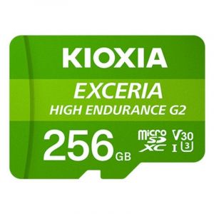 Carte m&eacute;moire microSD Kioxia Exceria 256 Go UHS-I V30 A1 haute endurance