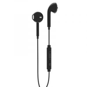 Auriculaires ELBE AU-N15-MIC filaires Jack 3,5 mm pour appels et musique Noir