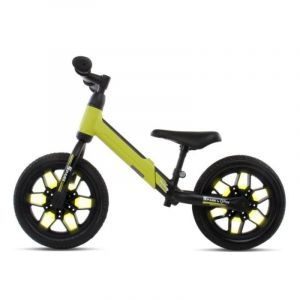 Draisienne LED Spark Rodas, légère, verte, avec frein à pied et roues éclairées