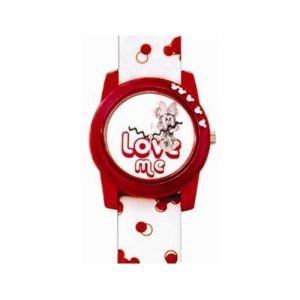 Montre enfant Disney Love Minnie bracelet silicone couleurs vives