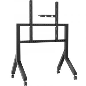 Meuble TV Onkron à roulettes 70-110 pouces - Support TV et tableau blanc interactif noir, 120,5 kg - Support TV et tableau blanc interactif avec VESA max. 1000x800 / TS2081-B