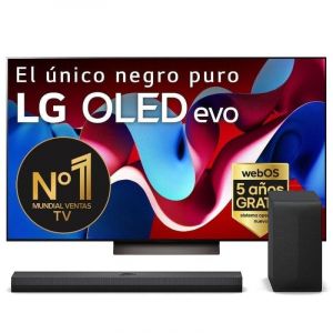Barre de son intelligente LG OLED55C46LA 55" OLED evo AI UltraHD 4K HDR10 + S40TR 4.1 canaux