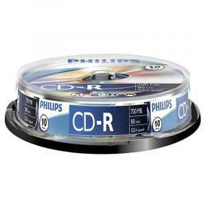 CD vierge Philips CR7D5NB10/00 bobine 700MB pour enregistrement fiable
