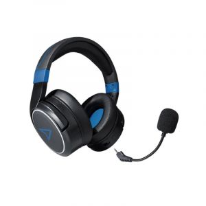 Casque de jeu sans fil Steelplay HP51 noir/bleu circum-aural 32h USB-C 3,5 mm amovible