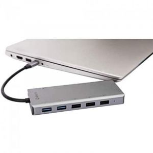 Adaptateur SilverHT Logan Type-C 13 en 1 en aluminium