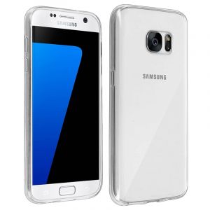 Coque de protection en silicone transparente ultra fine Avizar pour Samsung Galaxy S7