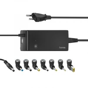 Hama Chargeur universel portable avec 7 adaptateurs 90W