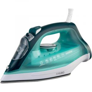 Fer &agrave; repasser Kubo 2600W Semelle c&eacute;ramique Vapeur 140g Autonettoyant Vert