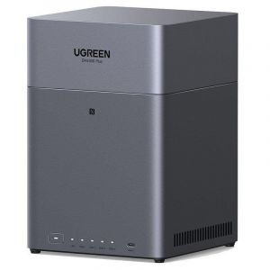 NAS 4 baies Ugreen DH4300 Plus 8GB ARM 2,5GbE HDMI 4K S&eacute;curit&eacute; NFC UGOS Pro
