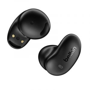 Auriculaires Belkin SoundForm Anywhere sans fil et filaire Bluetooth IPX4 avec r&eacute;duction de bruit noirs