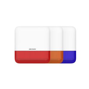 Sirène extérieure sans fil Hikvision DS-PS1-E-WE/ORANGE 110 dB IP65 avec flash orange
