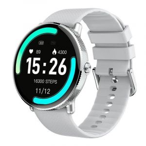 Montre Connectée Cool Forever Bluetooth 44mm AMOLED Gris Étanche IP67 SpO2 Pulsomètre