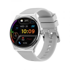 Smartwatch Maxcom Ecowatch 5 Argent Slim et Élégant / 100+ Sports / AMOLED HD