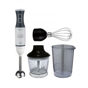 Batteur à main Nevir NVR-8342BA 300 W 2 vitesses en acier inoxydable avec accessoires