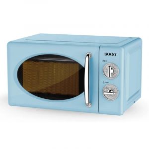 Micro-ondes Sogo Compact 20L 700W D&eacute;cong&eacute;lation S&eacute;curit&eacute; Enfant Bleu