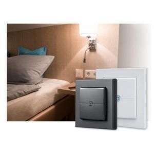 Regulateur de lumiere Homematic IP HmIP-WRC2-2 sans fil mural blanc