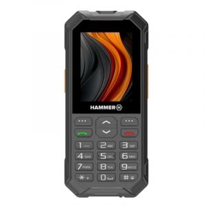 T&eacute;l&eacute;phone Hammer 6 LTE Double SIM 4G 2.4" 2500 mAh Antichoc Noir Orange