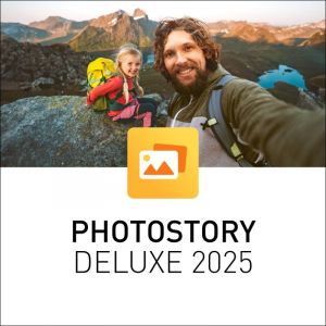 Logiciel Magix Photostory Deluxe, code de téléchargement, effets IA, clé chromatique, multilingue