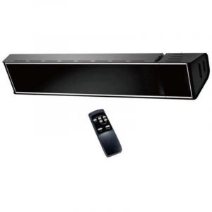 Po&ecirc;le d'Ext&eacute;rieur Infrarouge Sined Caldo Vetro Nero 2000W avec Verre C&eacute;ramique Noir IP65