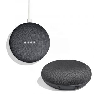 Pack 2x Google Home Mini Enceinte Intelligente et Assistant Charbon