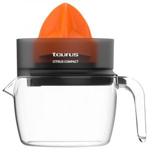 Presse-agrumes électrique Taurus CITRUS COMPACT avec bras 30 W Noir, Orange, Transparent