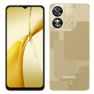 Oukitel C57 Pro 4 Go 128 Go Octa Core &Eacute;cran 6,52 pouces Android 14 Lecteur d'empreintes digitales Or