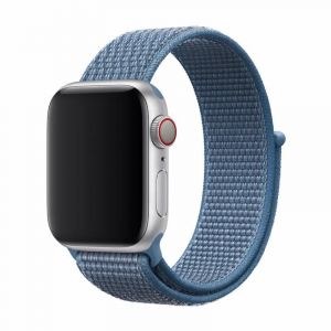 Bracelet Devia Deluxe Sport Band 3 en nylon bleu pour Apple Watch 42/44 mm