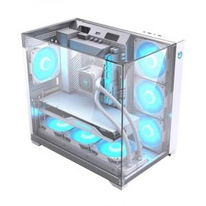 Hiditec SKY Boîtier PC ATX Triple Verre Templé RGB Ventilation Avancée