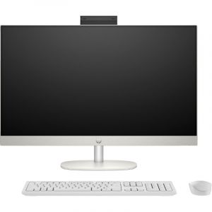 Ordinateur de bureau tout-en-un HP 27-cr0057ns Ryzen 5 16 Go 512 Go SSD Full HD Blanc WiFi6