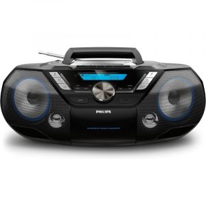 Syst&egrave;me st&eacute;r&eacute;o portable Philips AZB798T/12 12W RMS Bluetooth CD/USB/FM DAB+ Cassette