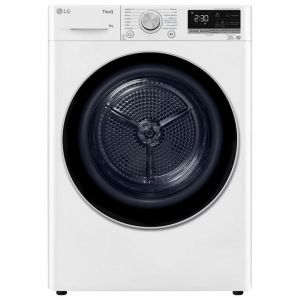 LG RH90V9AV3N S&egrave;che-linge pompe &agrave; chaleur &agrave; chargement frontal 9Kg A+++ Blanc