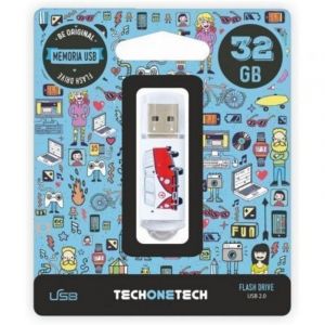Cle USB Tech One Tech Camper VAN-VAN 32GB Metal USB 2.0 Porte-cles