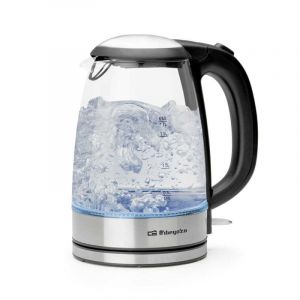 Bouilloire Orbegozo KT 6045 1,7L Verre Inox LED Base 360&deg; Sans BPA