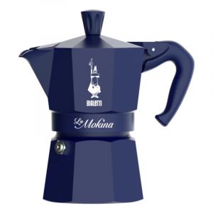 Cafeti&egrave;re italienne Bialetti La Mokina Bleu 0,04 L Aluminium Plastique 1 Tasse
