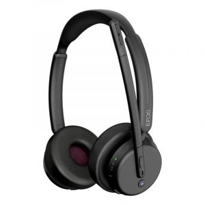 Casque EPOS IMPACT 500 MS UC Duo sans fil Bluetooth USB-C avec r&eacute;duction de bruit noir