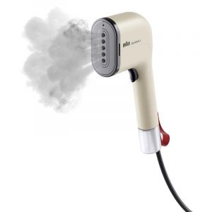 Vaporisateur &agrave; main Braun GS 3012 1100W Beige R&eacute;servoir 0,07L Chauffe rapide