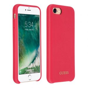 Coque Guess en silicone rouge doux au toucher pour iPhone 7/8