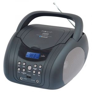 Radio CD portable Nevir NVR-483UB avec Bluetooth noir/gris