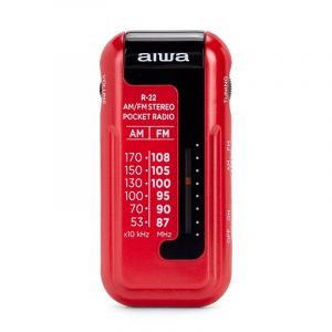 Aiwa R-22RD Mini Radio Analogique Rouge